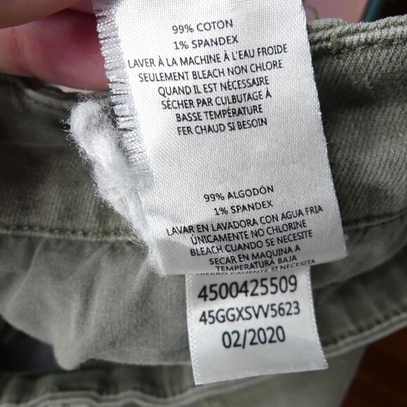 Joe's Jeans The Slim Kick Ankle Trousers Size 25 Deep Celadon Green Crop Stretch - Picture 7 of 8